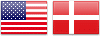 USDDKK Currency pair flag