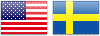 USDSEK Currency pair flag